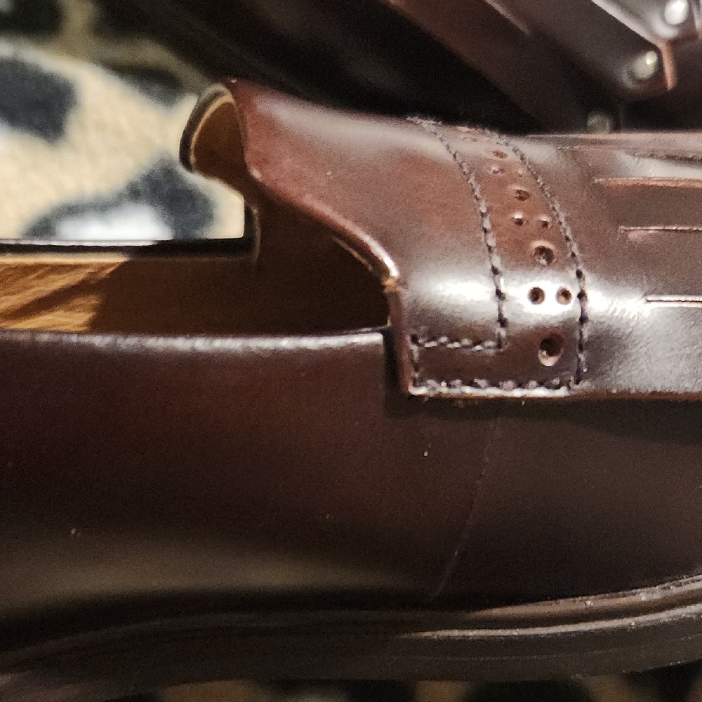 Frye Emory Kiltie Fringe Loafer Dark Brown 8M - Picture 14 of 14